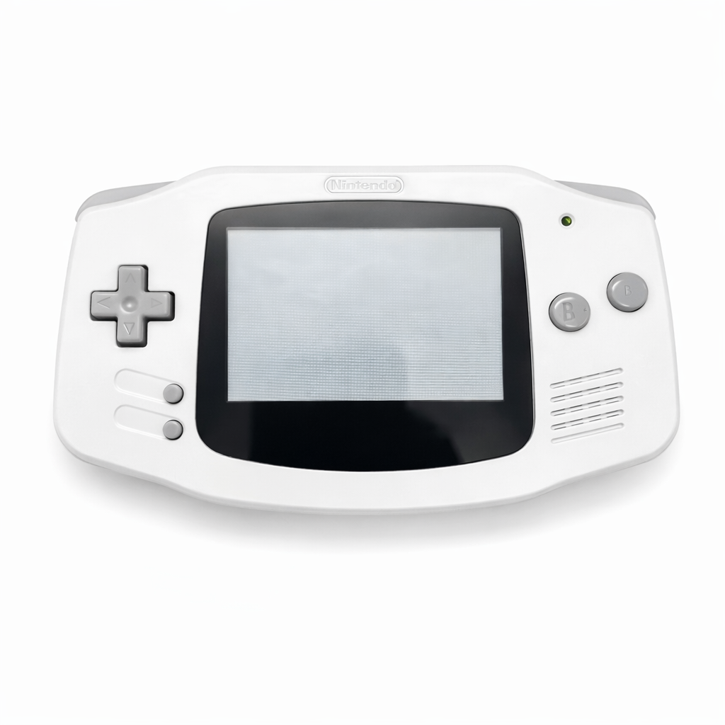 Modded Gameboy Advance - White & Grey